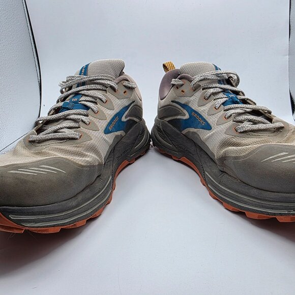 Brooks Cascadia 16 Mens Size 12 Oyster Mushroom Alloy Orange Athletic Shoes - Picture 3 of 13